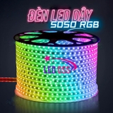 Đèn LED Dây Đổi Màu 5050 RGB 220v 100m loại1