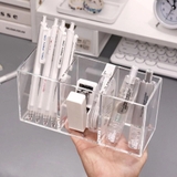 Hộp đựng bút để bàn- Hộp đựng mỹ phẩm đa chức năng Acrylic