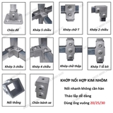Khớp nối cố định ống hộp Thép Inox vuông 20/25/30mm
