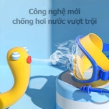 Kính Bơi Trẻ Em Người Lớn Gọng Lớn Kèm Bịt Tai
