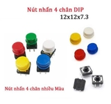 Nắp/Vỏ Nút Nhấn 4 chân 12x12x7.3
