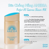 Kem chống nắng Anessa Perfect UV Sunscreen Skincare Milk SPF 50 PA 60ml