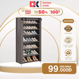 Tủ Vải Để Giày Dép Khung Thép Bọc Vải Chống Nước, DKSTORE