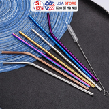 SET 4 Ống Hút Inox Thép Không Gỉ 304 Cao Cấp