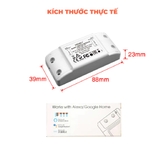 Công tắc Moes Tuya Basic 1 kênh wifi, hẹn giờ thông minh, ra lệnh bằng giọng nói