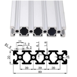 Kích thước Nhôm Định Hình EU 2080 V-Slot