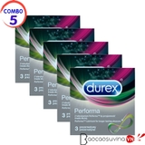 Bao Cao Su Durex Performa ( Combo 5 hộp x 3 cái )