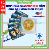 Bao cao su 6 bi nổi lớn Max XMEN Hộp 1 cái, không gây đau, chỉ gây phê, nên dùng kèm gel bôi trơn, bao cao su sỉ