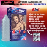 Bao cao su cao cấp MAXXMEN 6in1, bao cao su siêu gai, siêu kéo dài thời gian quan hệ mạnh nhất thị trường với 2 gói kem bôi