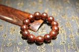 Vòng tay gỗ tử đàn lá nhỏ ấn độ vip, 18mm-13 hạt trên 300 năm tuổi