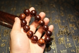 Vòng tay gỗ tử đàn lá nhỏ ấn độ vip, 18mm-13 hạt trên 300 năm tuổi
