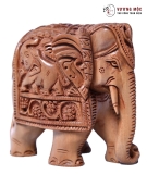 Voi chạm khắc gỗ đàn hương