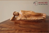 Tượng gỗ đàn hương chạm khắc khắc Đức Phật Nhập Niết Bàn