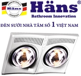 Đèn sưởi Hans loại 2 bóng