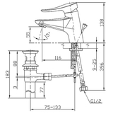 Vòi rửa lavabo gật gù nóng lạnh cao cấp TOTO TS260A