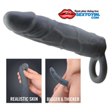 Bao đôn silicon đen có dây đeo - BD12D
