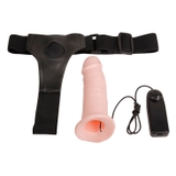 Dương vật giả dây đeo rỗng ruột có rung Baile - DC002