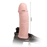 Dương vật giả dây đeo rỗng ruột có rung Baile - DC002