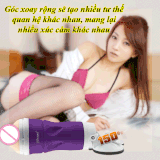 Âm đạo giả đèn pin gắn tường rung, rên điều khiển - AD006