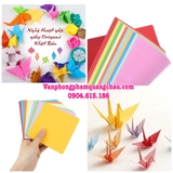 Giấy Origami 2 mặt 1 màu - 100 tờ  (size 14,7cm x 14,7cm)_ORI08