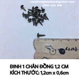 Đinh ghim nhọn màu đồng (1,2cm)_PKM99