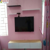 Kệ tivi treo tường 3 ô kéo