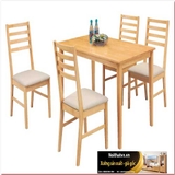 BÀN ĂN GỖ SỒI MỸ BA-006