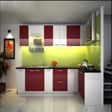 Tủ bếp thùng inox - cánh acrylic siêu đẹp TB-001