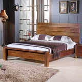 Giường Gỗ tự nhiên Bắc Âu cổ điển G-033