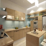 Tủ bếp mdf cốt xanh phủ melamin giá rẻ TB-003