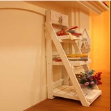 kệ gỗ bậc thang 3 tầng di động KS-008