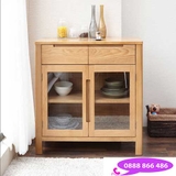 tủ bếp gỗ sồi đẹp TG-410