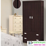 Tủ quần áo gỗ công nghiệp phủ melamine hiện đại TA-027