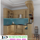 Tủ bếp gỗ sồi Nga TB-020