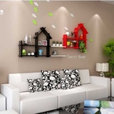 Kệ gỗ trang trí hình ngôi nhà kết hợp thanh ngang KG-031
