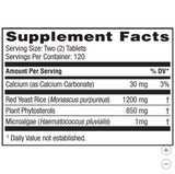 Men gạo đỏ Weider Red Yeast Rice Plus 1200 mg - loại 240 viên
