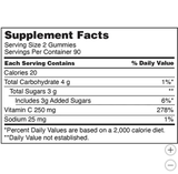Kẹo dẻo bổ sung vitamin C 250mg Adults Gummies Kirkland, loại 360 viên