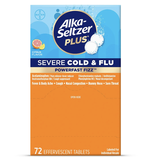 Viên sủi giảm cảm lạnh Alka Seltzer Plus Cold Flu PowerFast Fizz 72 viên (Citrus)