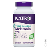 Viên uống giúp ngủ ngon Natrol Melatonin Time Release 5mg 250 viên