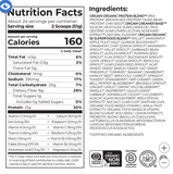 Bột Protein hữu cơ Orgain Organic Protein and Superfoods Plant Based Protein Powder, Vanilla Bean, 2.7 lbs (1.22kg hộp nắp xanh dương)