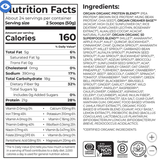 Bột Protein hữu cơ Orgain Organic Protein and Superfoods Plant Based Protein Powder, Creamy Chocolate Fudge, 2.64 lbs (1.2kg hộp nắp xanh lá)