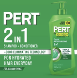 Gội xả 2in1 Pert Plus OdorX Daily Moisturizing Triple Action Formula 33.8 fl oz (chai 1 lít)