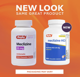 Viên uống chống buồn nôn, giảm say tàu xe Rugby Meclizine 25mg 1000 viên dạng viên nhai