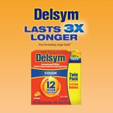 Siro trị ho cho người lớn và trẻ em trên 4 tuổi (ngày/đêm) Delsym 12 Hour Cough Relief, hộp 2 chai x 148ml