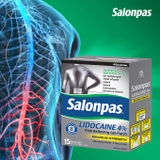 Miếng dán giảm đau Salonpas LIDOCAINE 4% loại 15 miếng