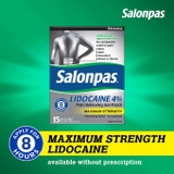 Miếng dán giảm đau Salonpas LIDOCAINE 4% loại 15 miếng