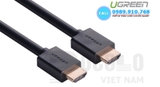 Cáp HDMI 3m UGREEN UG-10108 Hỗ trợ 3D 4K HD 1080