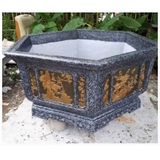 Khuôn đúc chậu composite lục giác chân liền 140 cm không đáy