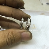NCPT010 Nhẫn cưới bạch kim cao cấp Platinum 90% PT900 - Lucy Jewelry