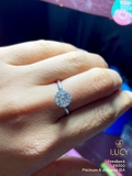EM100 Nhẫn cầu hôn đính hôn, nhẫn vàng nữ, nhẫn ổ kim cương 4.5mm - Lucy Jewelry